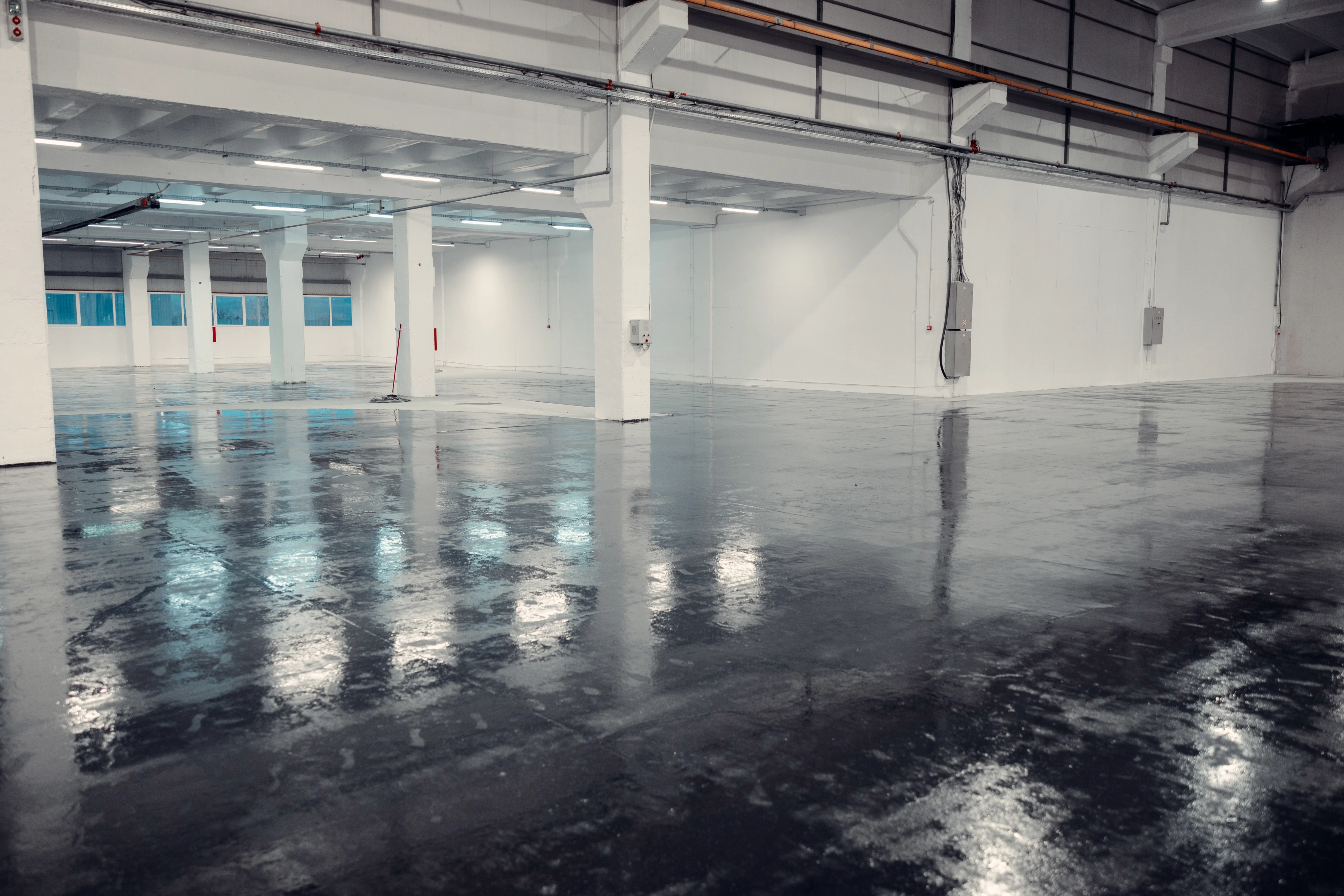 Premium epoxy flooring application